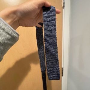 Tie bar wool knitted tie